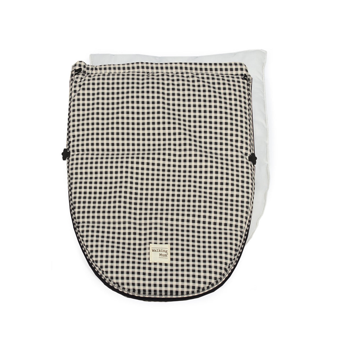 Saco Cuco 2 En 1 I Love Vichy Negro Entretiempo