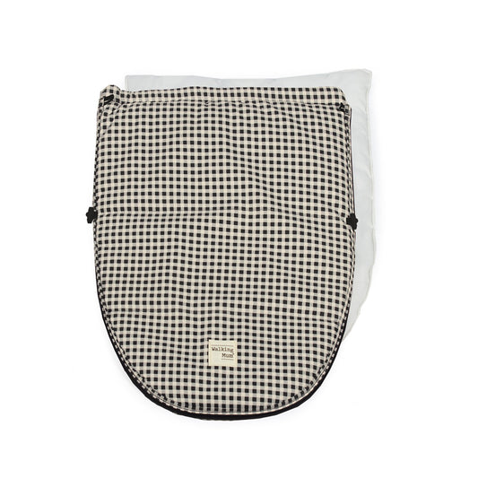 Saco Cuco 2 En 1 I Love Vichy Negro Entretiempo