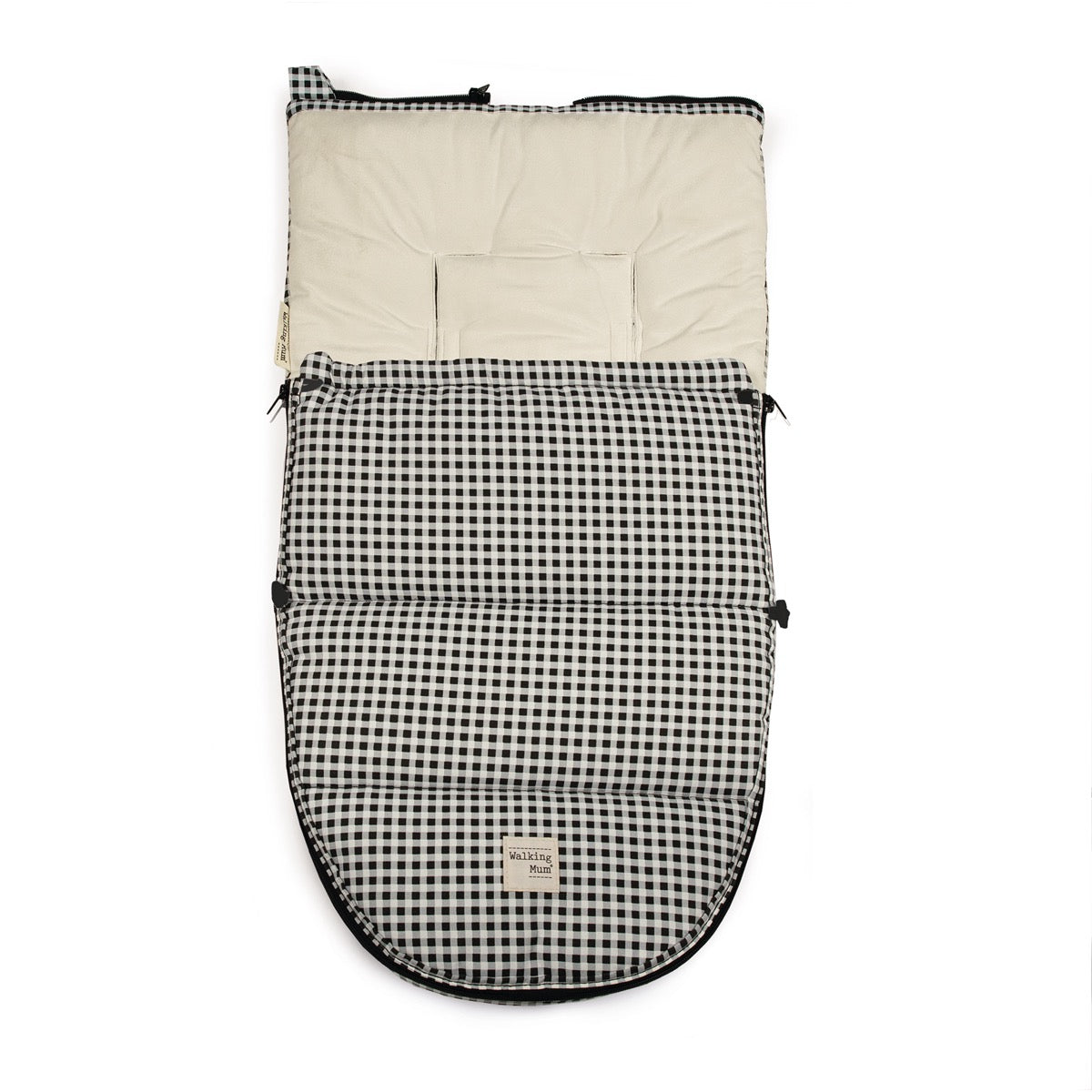 Saco Cuco 2 En 1 I Love Vichy Negro Invierno